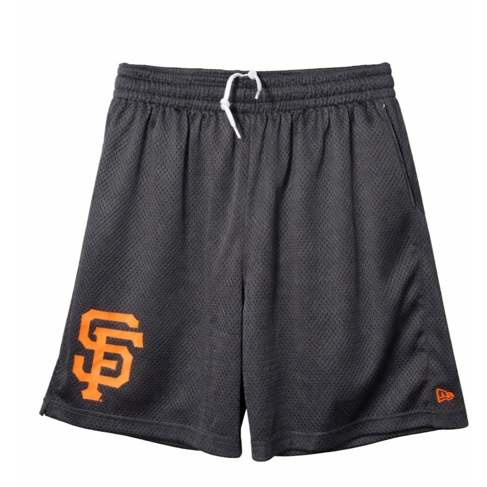 San Francisco Giants‎ Shorts Mens XLarge MLB Baseball New Era Black Mesh NWT
